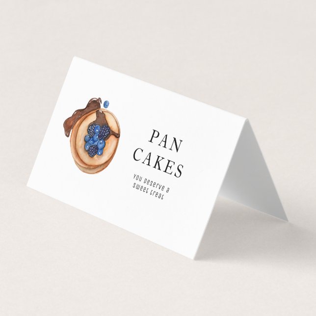 Carte De Visite Douceurs modernes Pancake Bakery Professionnel (Devant)