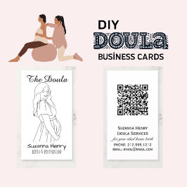 Carte De Visite Doula Birth Post-partum Grossesse Whimsical