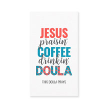 DOULA chrétienne buveuse de café louant Jésus