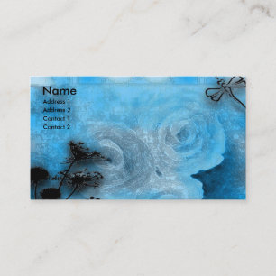 Carte De Visite dragfly bleus