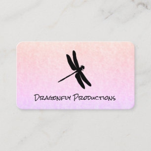 Carte De Visite Dragonfly (noir) chic
