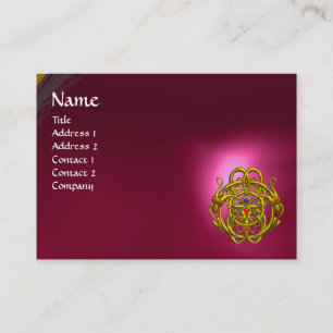 Carte De Visite DRAGONS DOUCES Rubis rose rouge