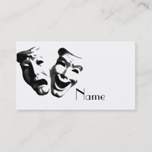 Carte De Visite Drame/carte de visite de l'acteur