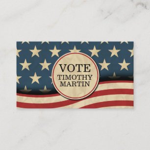 Carte De Visite Drapeau américain