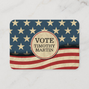 Carte De Visite Drapeau américain