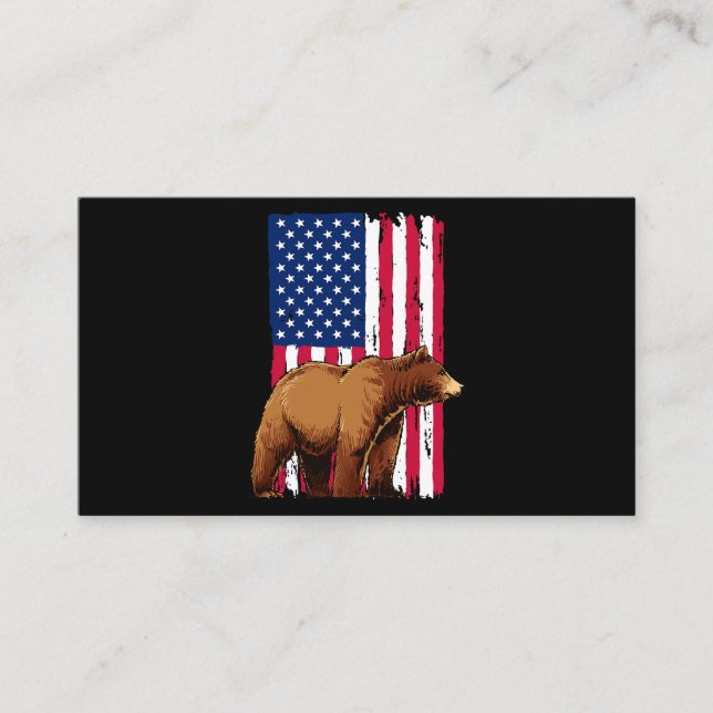 Carte De Visite Drapeau américain des États-Unis (Devant)