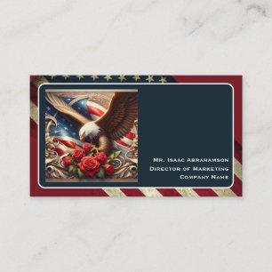 Carte de visite Drapeau Américain Patriotique