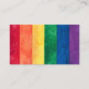 Carte De Visite Drapeau arc-en-ciel gay pride