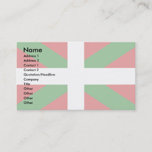 Carte De Visite Drapeau Basque