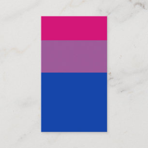 Carte De Visite Drapeau bisexuel