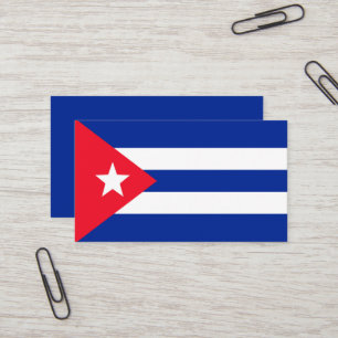 Carte De Visite Drapeau Cuba