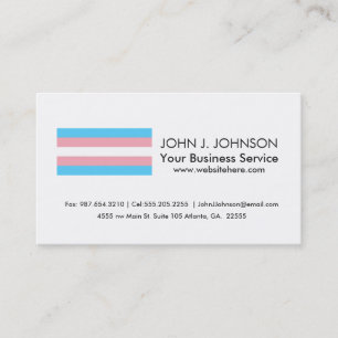 Carte De Visite Drapeau de fierté de transsexuel