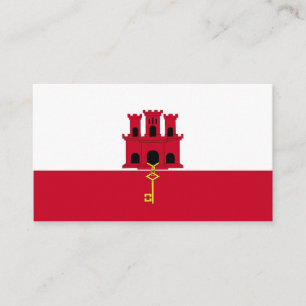 Carte De Visite Drapeau de Gibraltar