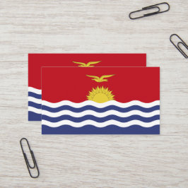 Carte De Visite Drapeau de Kiribati