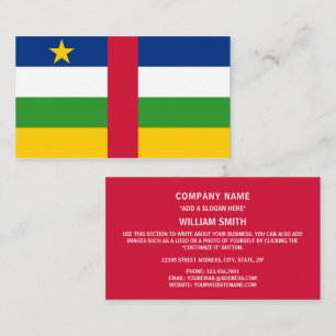 Carte De Visite Drapeau de la République centrafricaine