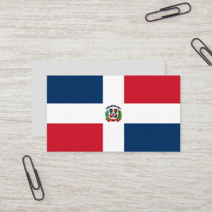 Carte De Visite Drapeau de la République Dominicaine