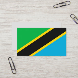Carte De Visite Drapeau de la Tanzanie