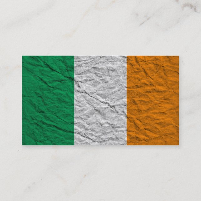 Carte De Visite drapeau de l'Irlande (Devant)