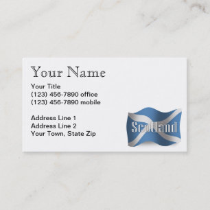 Carte De Visite Drapeau de ondulation de l'Ecosse