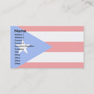 Carte De Visite Drapeau de Porto Rico