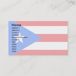 Carte De Visite Drapeau de Porto Rico