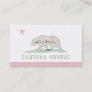 Carte De Visite Drapeau d'état de la Californie