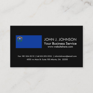 Carte De Visite Drapeau d'état du Nevada