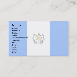 Carte De Visite Drapeau du Guatemala