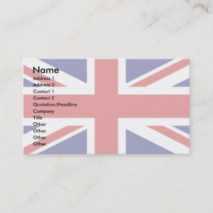 Carte De Visite Drapeau du Royaume-Uni