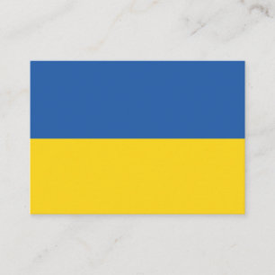 Carte De Visite Drapeau d'Ukraine