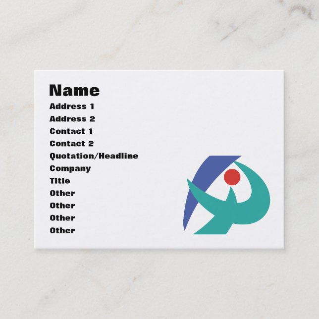 Carte De Visite Drapeau Iga, Mie, Japon (Devant)