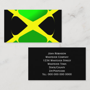 Carte De Visite Drapeau Jamaïcain