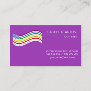 Carte De Visite Drapeau LGBT