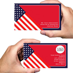 Carte De Visite Drapeau patriotique américain
