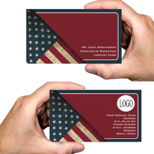 Carte De Visite Drapeau patriotique américain