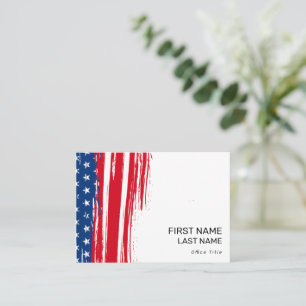 Carte De Visite Drapeau patriotique américain Campagne politique r