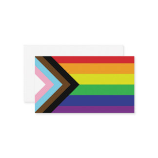 Carte De Visite Drapeau progressiste LGBTQIA