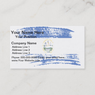 Carte De Visite Drapeau salvadorien Cool