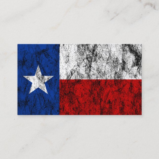 Carte De Visite drapeau texas (Devant)