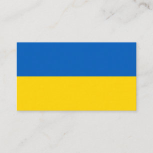 Carte De Visite Drapeau ukrainien (Ukraine)