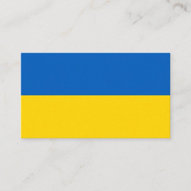Carte De Visite Drapeau ukrainien (Ukraine) (Devant)