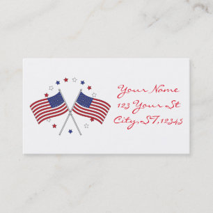 Carte De Visite Drapeaux américains Thunder_Cove patriotique 4