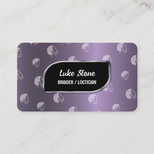 Carte De Visite Dreadlocks Style Loctician (Devant)