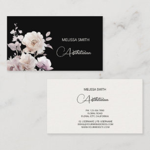 Carte De Visite Dreamy White Rolse