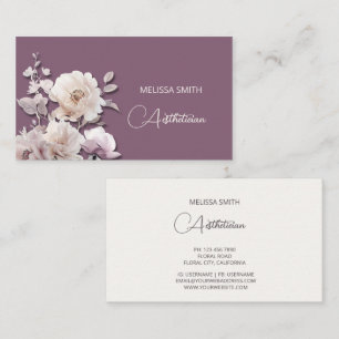 Carte De Visite Dreamy White Rolse