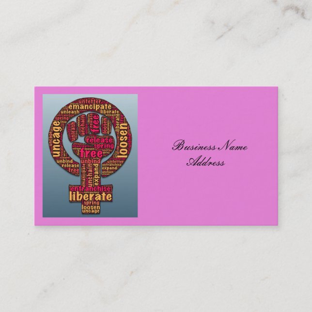 Carte De Visite droits des femmes LGBTQIA Thunder_Cove (Devant)