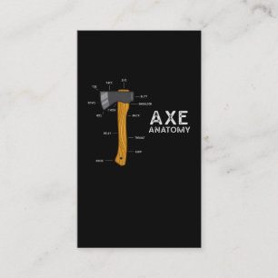Carte De Visite Drôle Ax Humour Hatchet Woodworking Ax Jeter