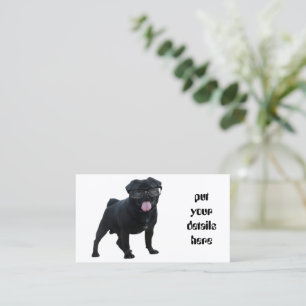 Carte De Visite Drôle chien de carlin