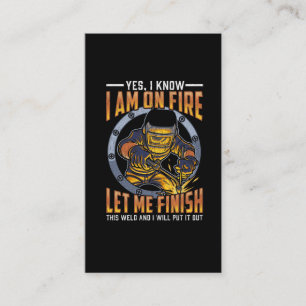 Carte De Visite Drôle de soudure pour le soudeur