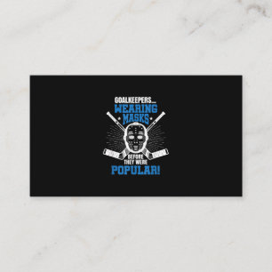Carte De Visite Drôle Hockey Goalie Mask Pun Hockey sur glace